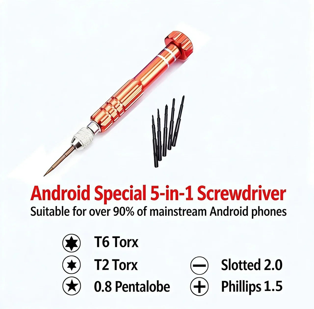5-In-1 Multifunctional Slot Key Kit, Mobile Phone, Watch And Glasses Disassembly Tool, Laptop Repair Tool