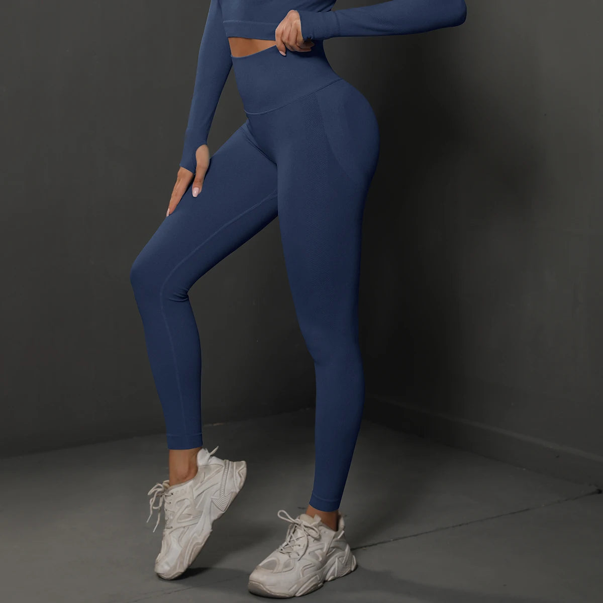 Seamless Booty-Lifting Gym Leggings – High Waist Tummy Control, Squat-Proof, All Season