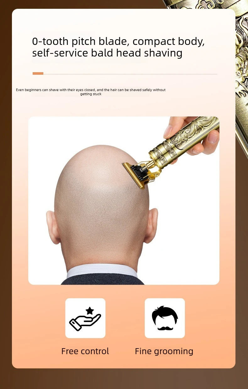 T9 Hair Trimmer: A USB-Charging Cordless Razor-Style Hair Clipper That Allows You to Shave Your Head Completely (0 mm Length)