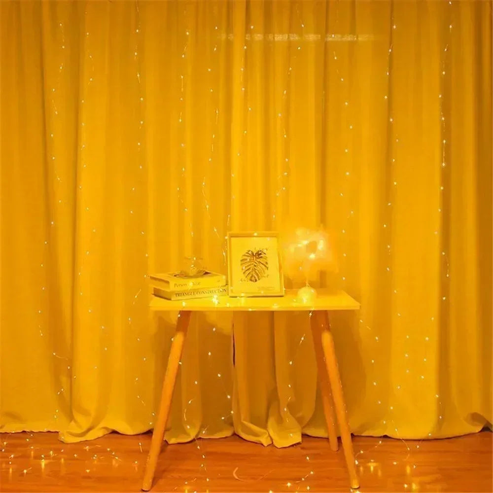 USB LED Curtain Lights with Remote – 3 Sizes