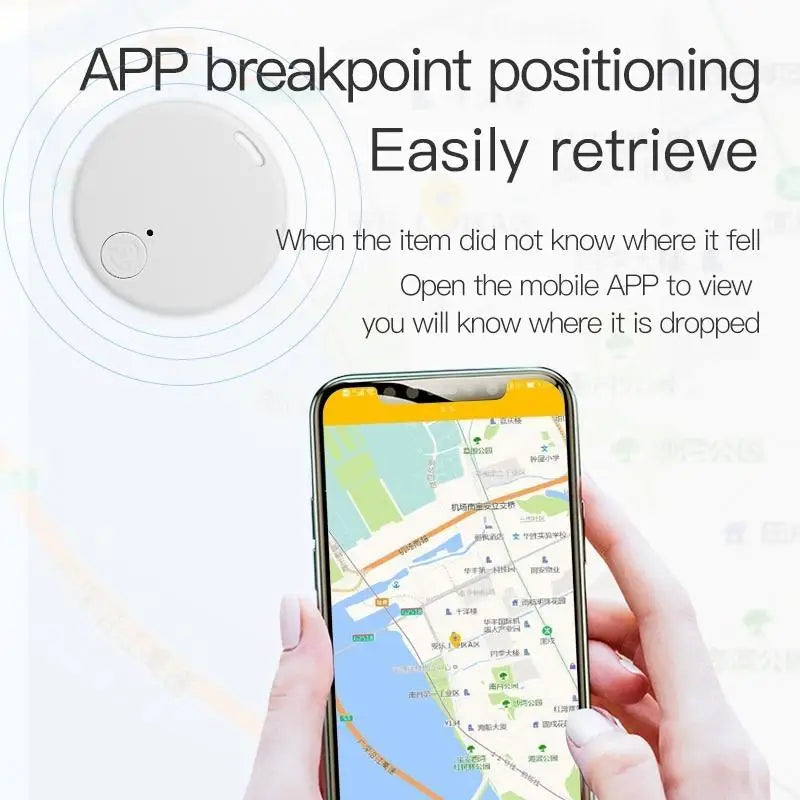 Mini-GPS-Locator Anti-Verlust-Alarm Geldbörse Schlüsselanhänger Smart Tag Bluetooth-kompatibler Tracer Schlüsselanhänger Hund Haustier Kind Tracker Schlüsselfinder
