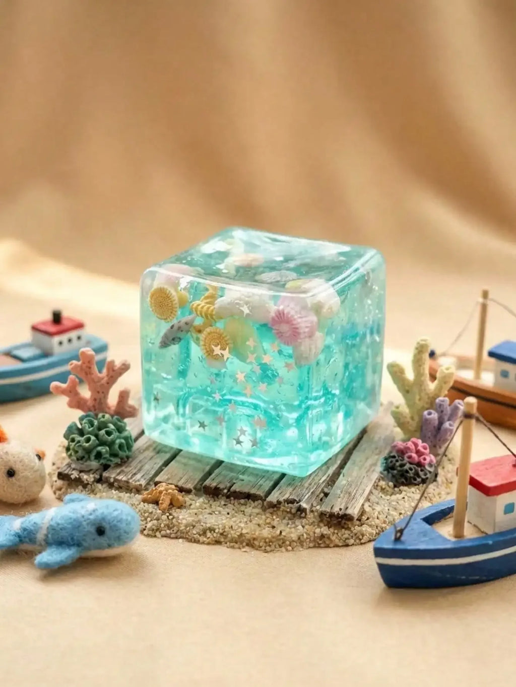 1Pc 3D Cartoon Cube Squishy Toy Realistic Simulation Block Model Creative Art Craft Geometric Sculpture Desktop Tabletop Display Miniature Ornament Sensory Fidget Stress Ball Relief Gift