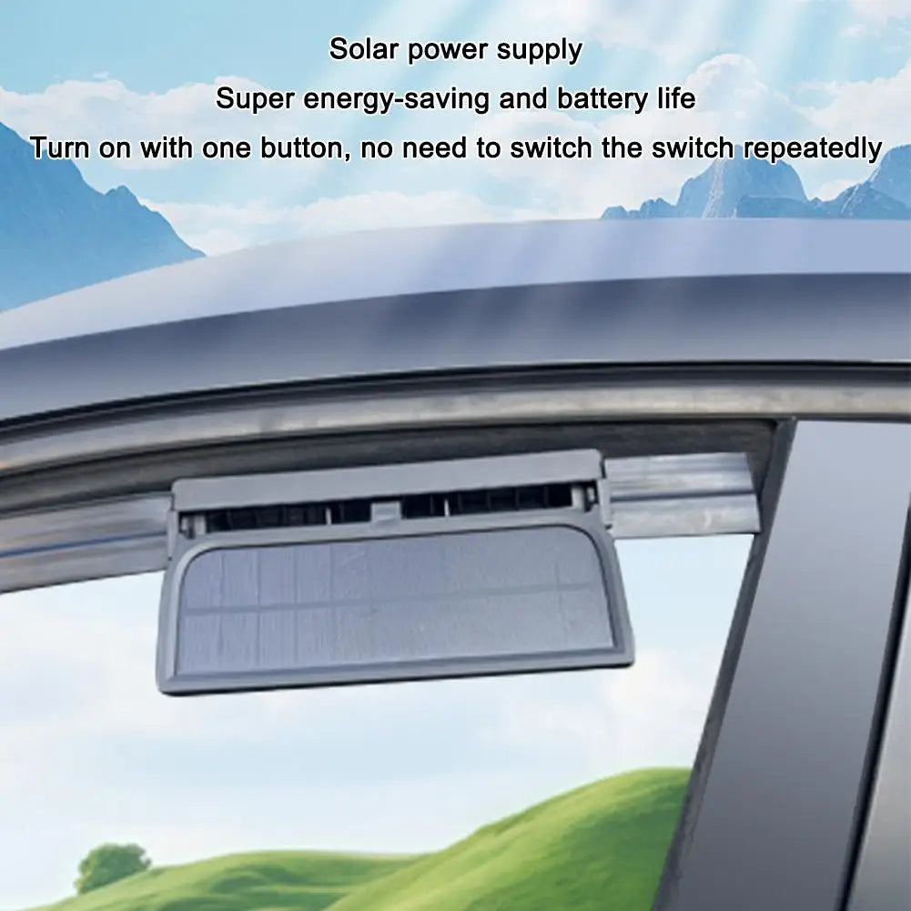 Solar-Assisted Car Window Ventilation Fan