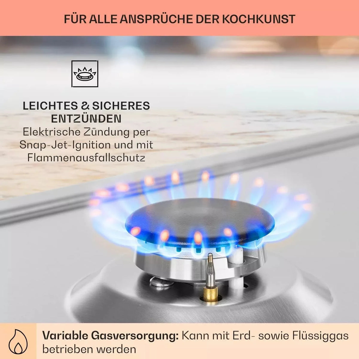 TopStrong 2-Burner Gas Cooktop – EU Model