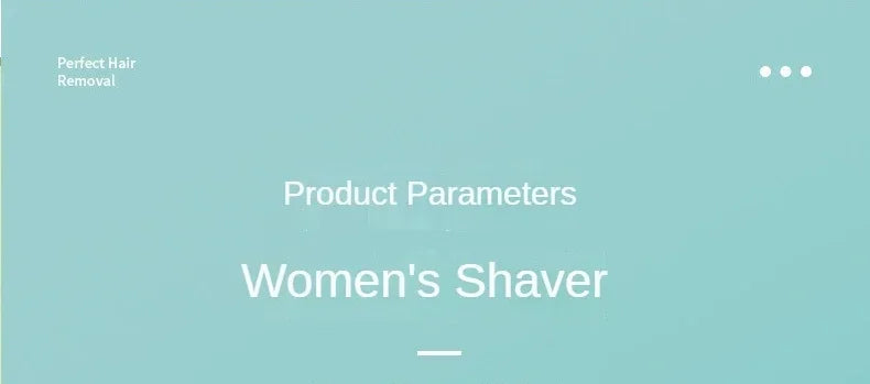 Women's Compact Battery-Powered Body Shaver