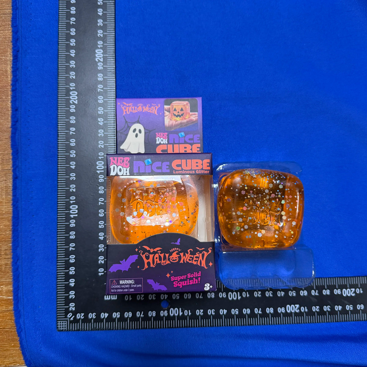 NeeDoh Halloween Sensory Stress Relief Toy - Pinch & Squeeze Fidget, Gift Box, 2 Styles