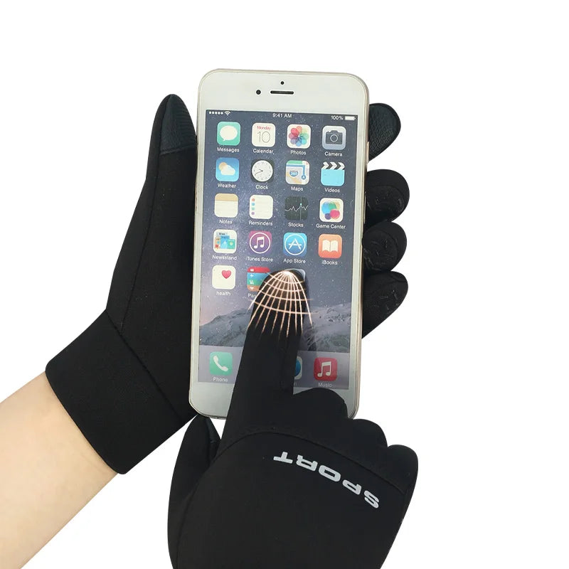 Full-Finger Sports Gloves with Textured Grip Palms