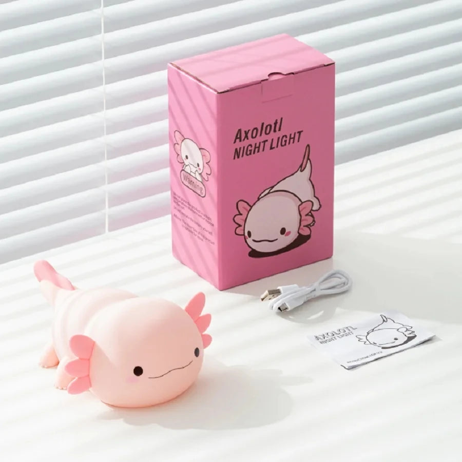 Rechargeable Axolotl Night Light with Touch Control