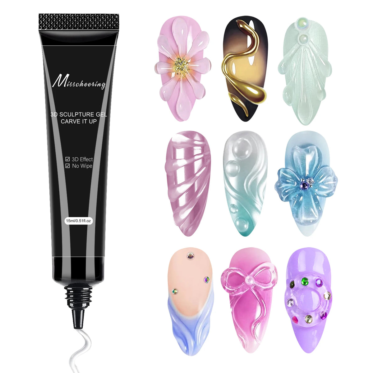 Misscheering 3D Nail Art Modeling Gel