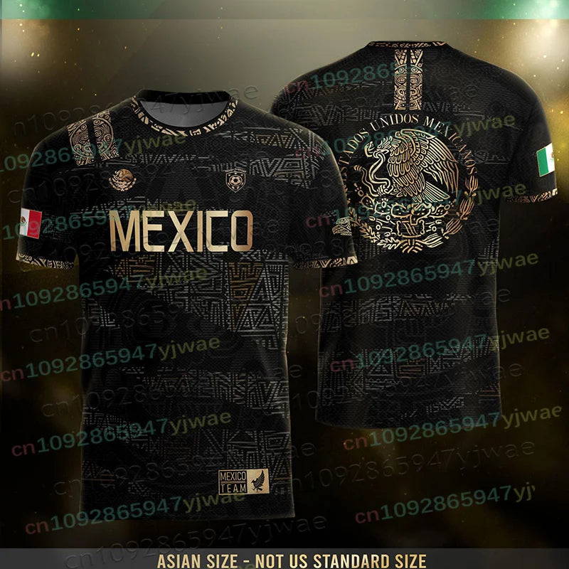 Mexico Special Youth Football Jersey Mens Women Casual Sport Breathable Top for Competition Training Tees Summer Men's Clothing