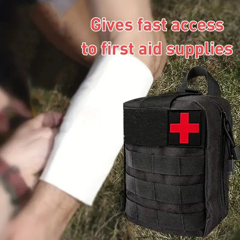 Waterproof Oxford Molle First Aid Pouch – IFAK Emergency Waist Pack for Outdoor Adventures