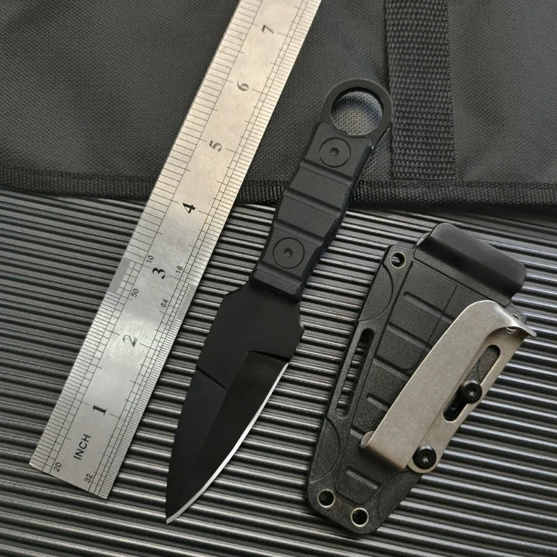 Black Thorn EDC Survival Knife – 7cm Stainless Steel Blade with K Sheath