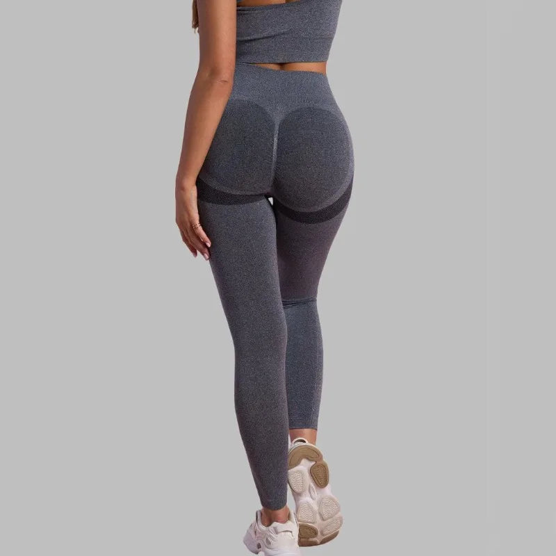 Women's High-Waisted Seamless Stretch Leggings