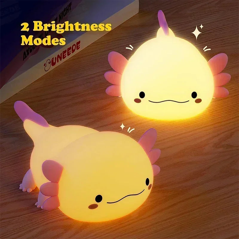 Rechargeable Axolotl Night Light with Touch Control