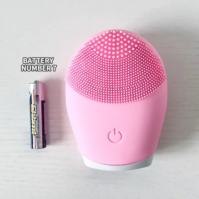 Electric Silicone Facial Cleansing Brush