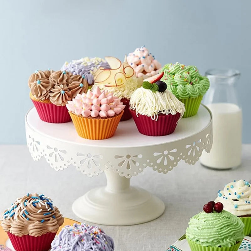 Reusable Silicone Cupcake Liners – 6 or 12 Pieces, Four Shapes