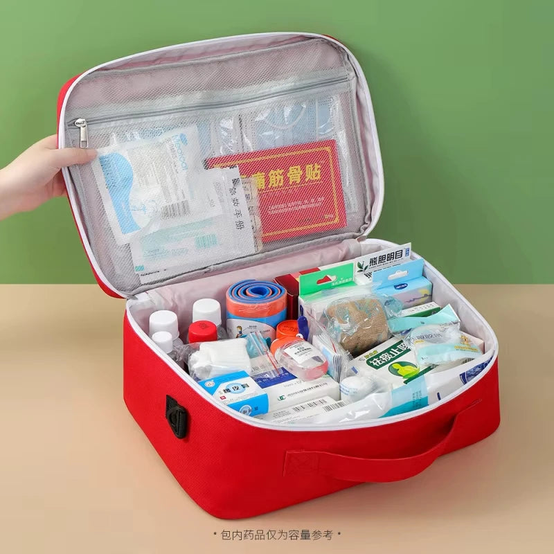 Emergency Portable Medical Kit for Outdoor Travel Home Use Household Camping Equipment Outdoor Survival Storage Box