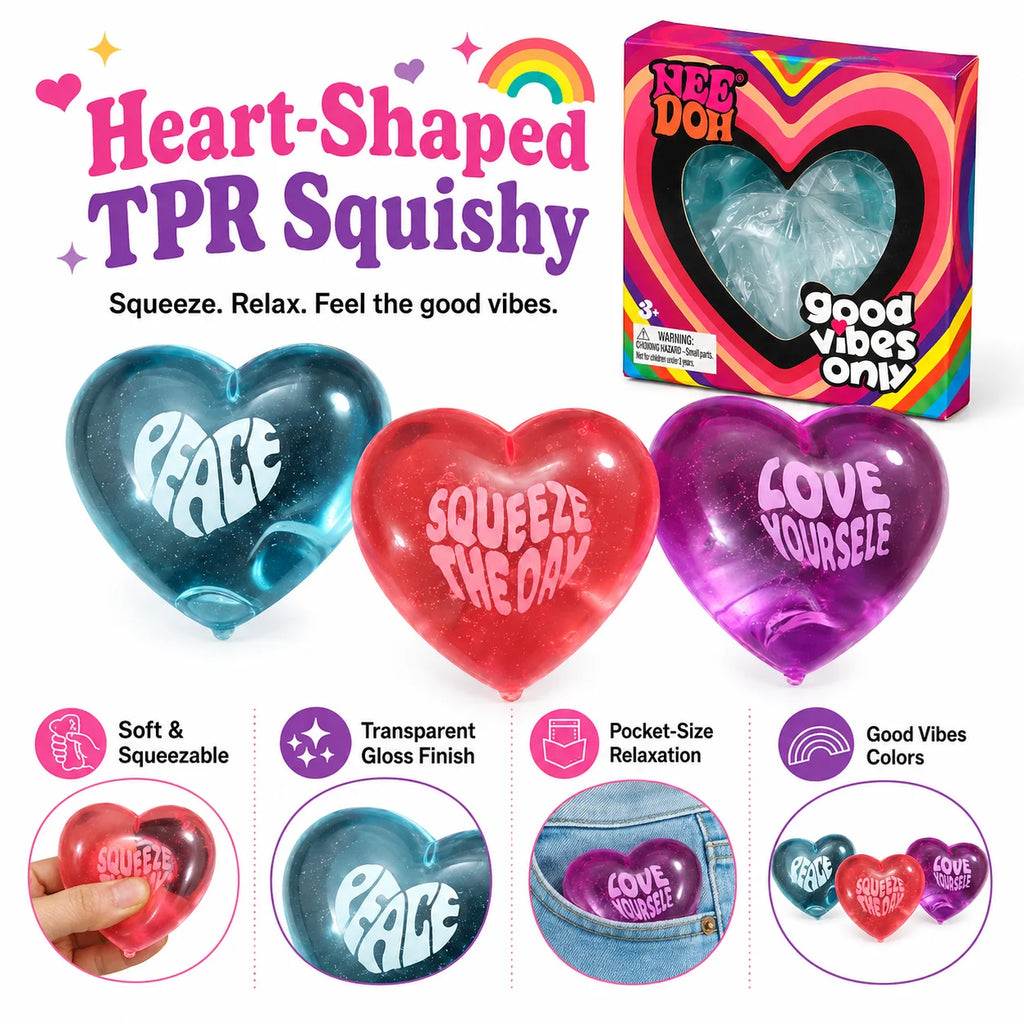 Heart-Shaped Squishy Fidget Toy
