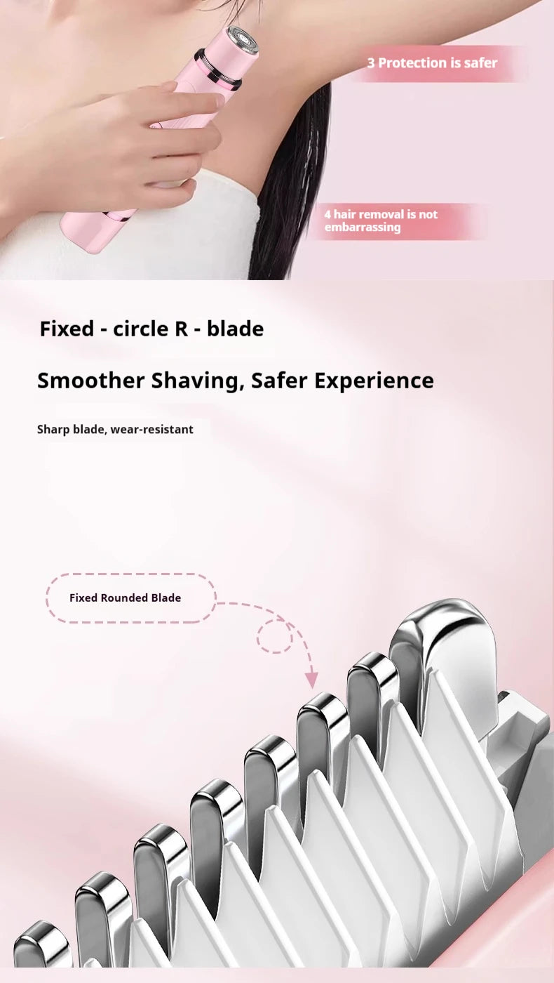 Women's Dual-Head Electric Hair Trimmer – Pink