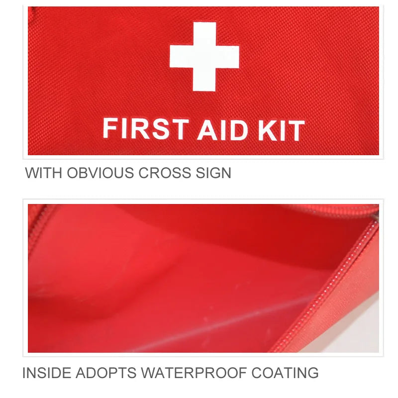 Portable First Aid Kit – Red or Blue, Multiple Kit Options