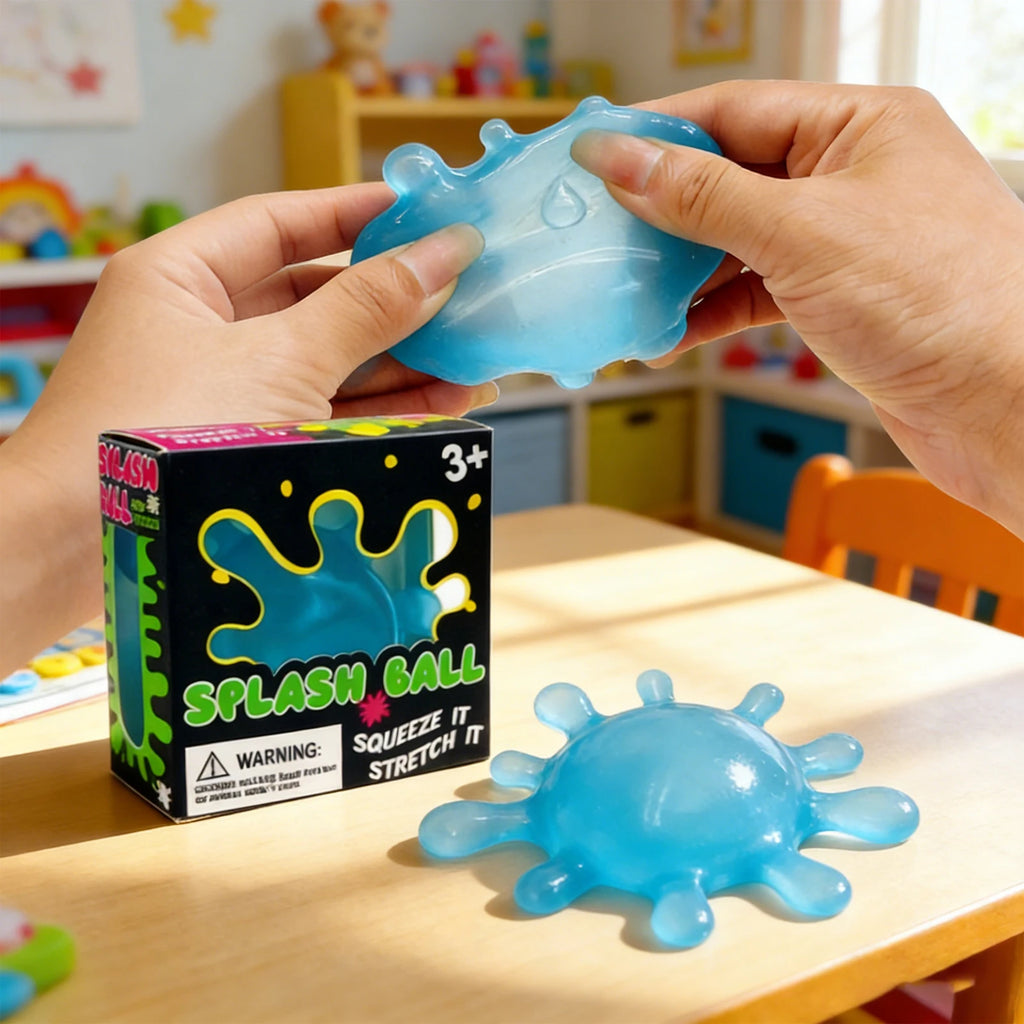 Splash-Shaped Slow Rebound Squeeze Ball – Stress Relief Decompression Fidget Toy, Blind Box Party Gift