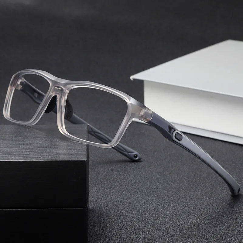 Gmei Optical TR90 Rectangular Sports-Style Eyeglass Frame