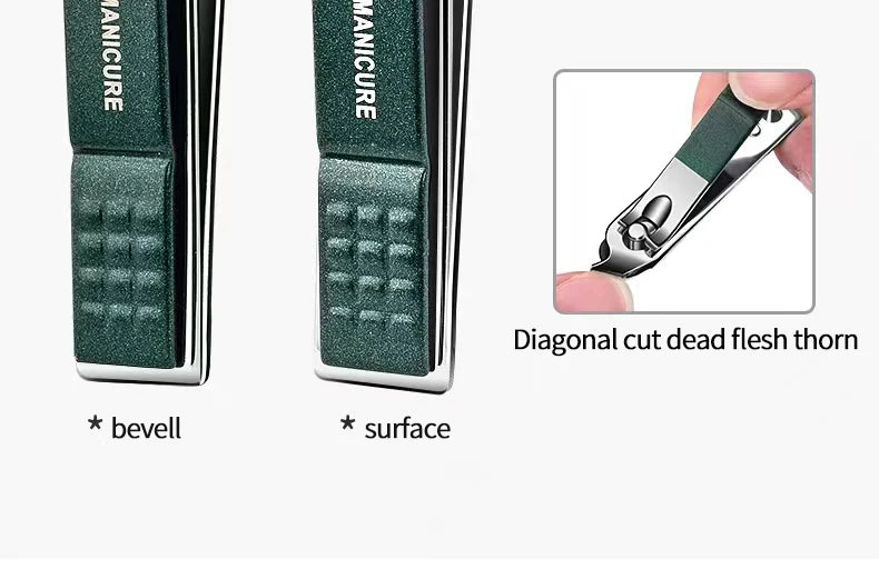 6-Piece Stainless Steel Nail Clipper Set – Precision Manicure & Pedicure Kit for Men & Women, Portable