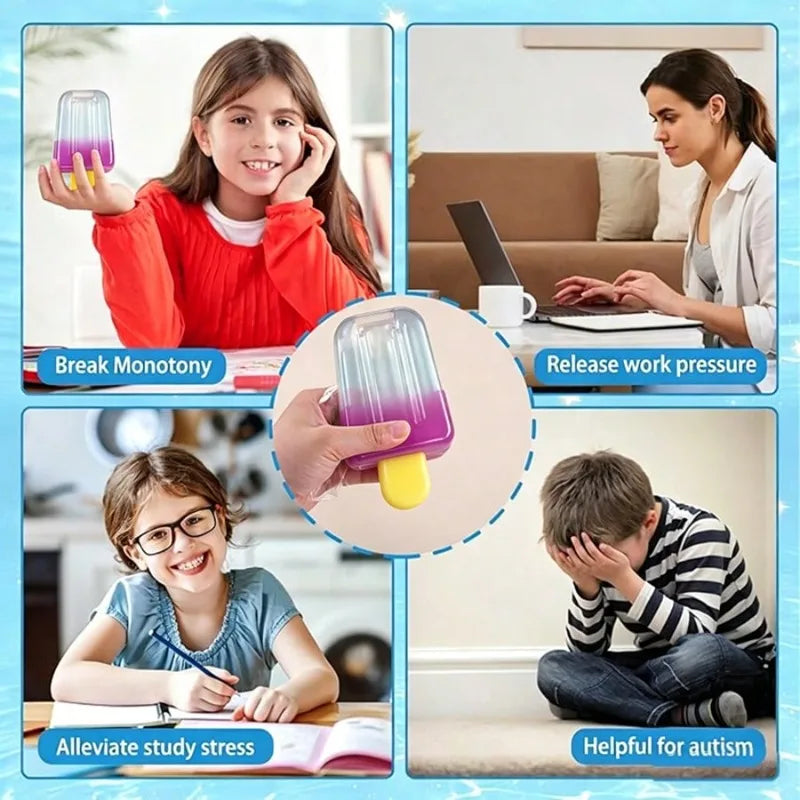 Ice Pop Squishy Squeeze Toy – 1 or 2 Pieces