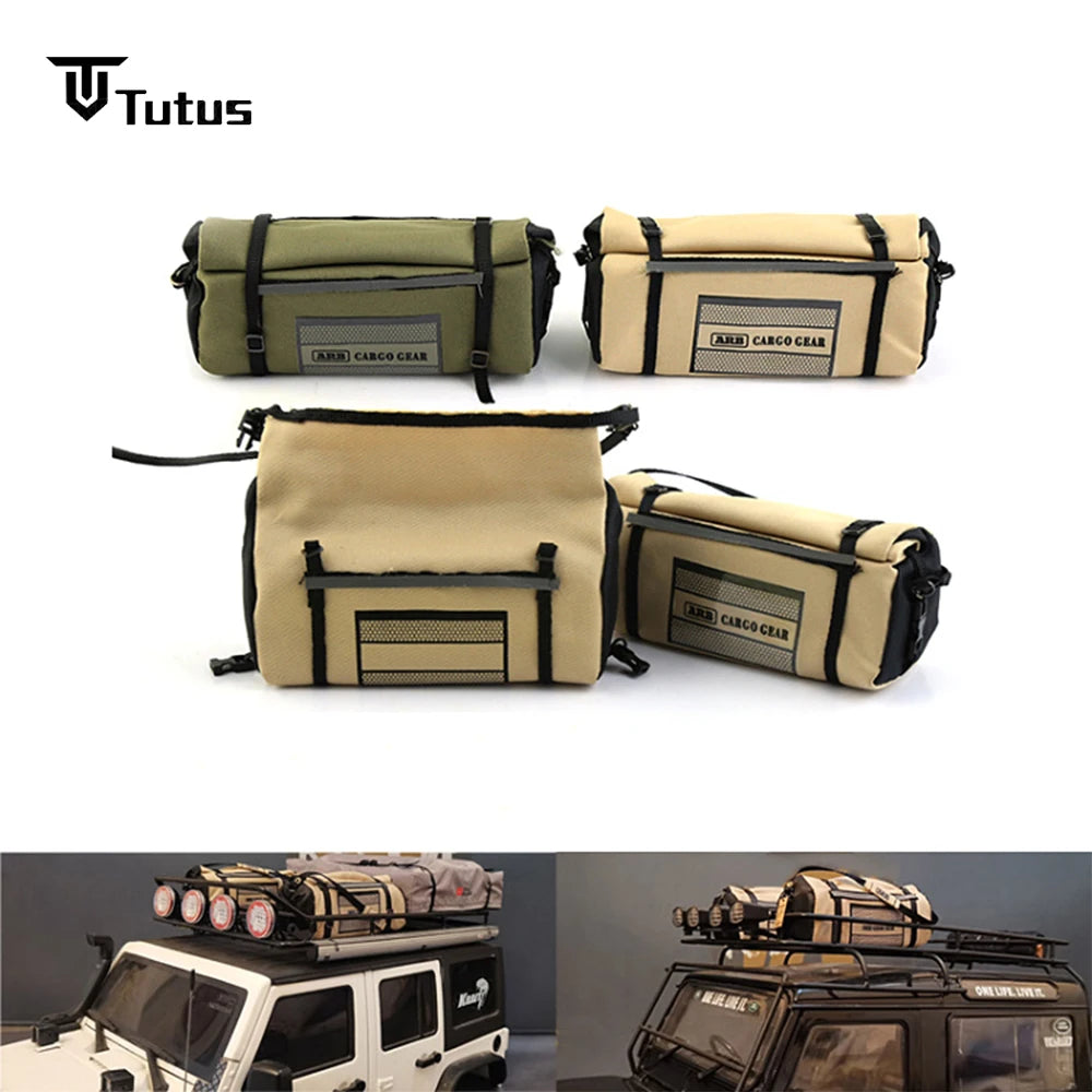 1/10 RC Crawler Car TRX4 Defender Bronco Axial SCX10 II 90046 Wrangler RC4WD D90 Simulation Rainstorm Car Bag Roof Ornament