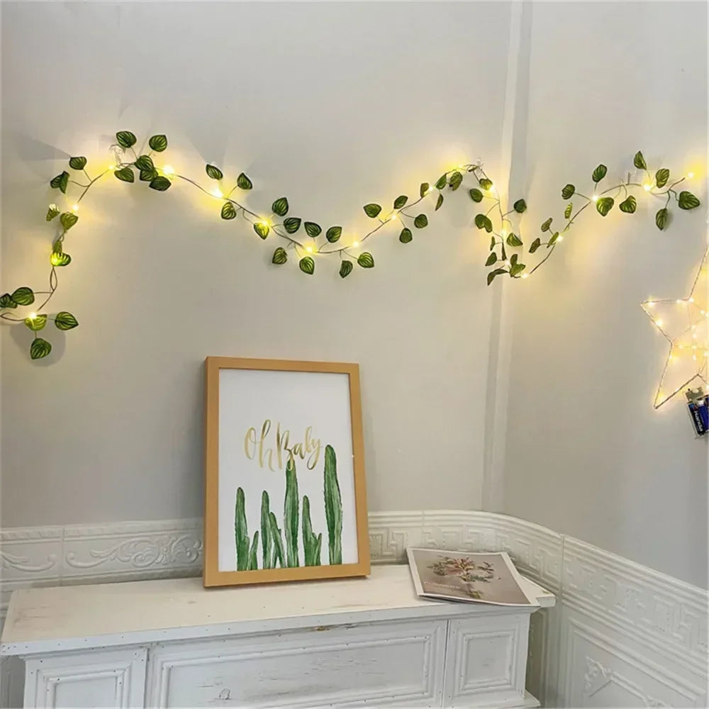 2/5/10M Solar Sunflower Light String Outdoor Fairy Lamp 8 Mode Artificial Plant Leaf for Wedding Camping Garden Fence Decoration