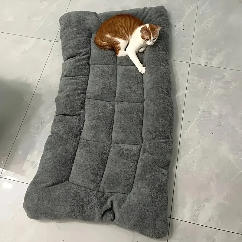 Dog Pet Beds Extra Large Plush Dog Bed Sofa Thickened Super Soft Polyester Pet Mat Dog Crate Mat Bed For Dog Beds ﻿