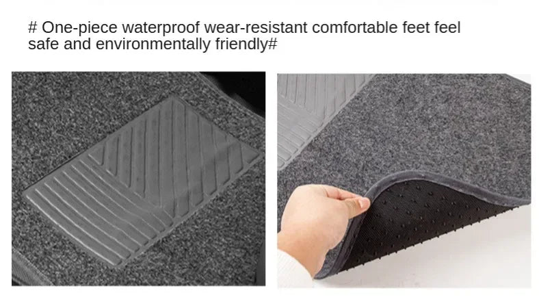 4-Piece Carpet Car Floor Mats – Front & Rear Set for Cars, SUVs & Vans