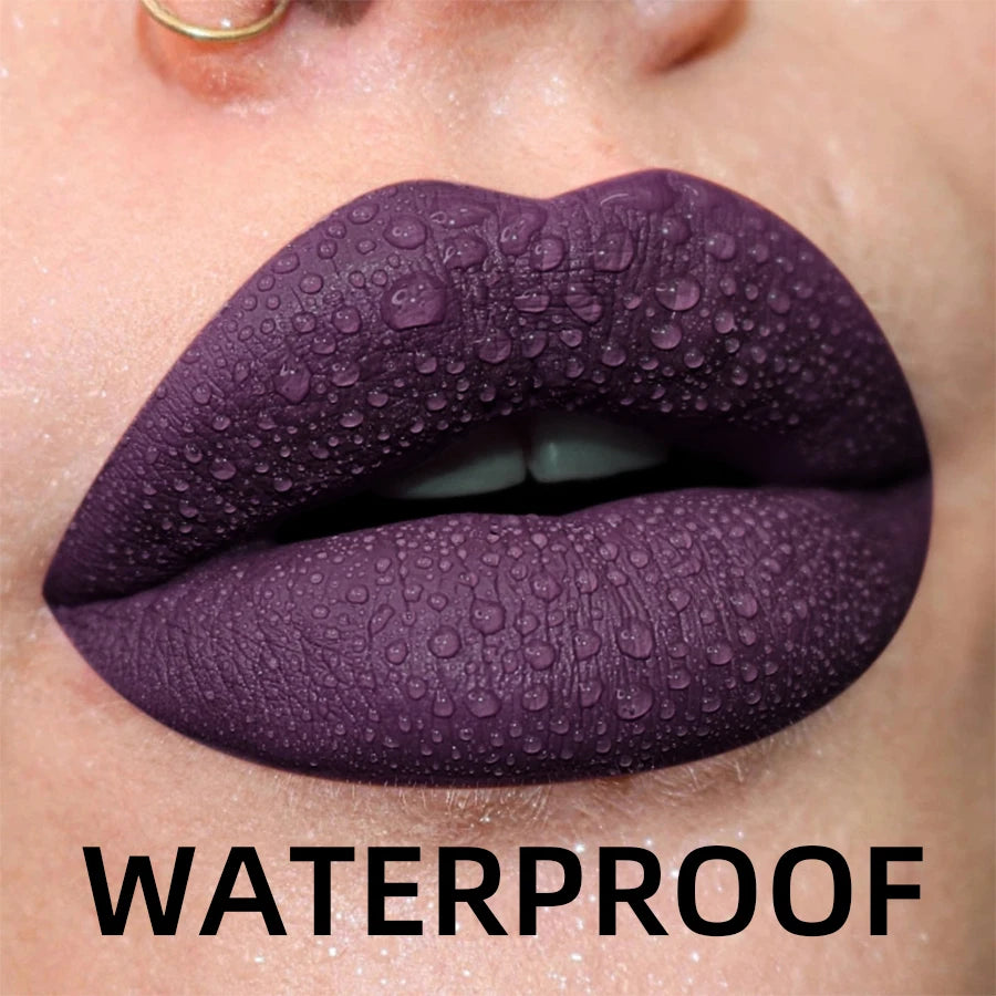 Matte Velvet Lip Gloss – Waterproof Long-Lasting Liquid Lipstick, 19 Shades, 2.7g