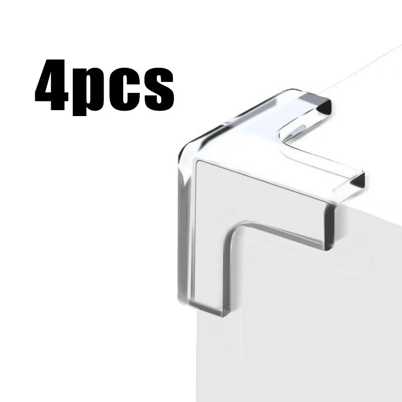 1-6pcs Transparent Table Corner Protector, Edge Sticker, Glass Corner Furniture, Silicone Corner Protector, Table Anti-Collision