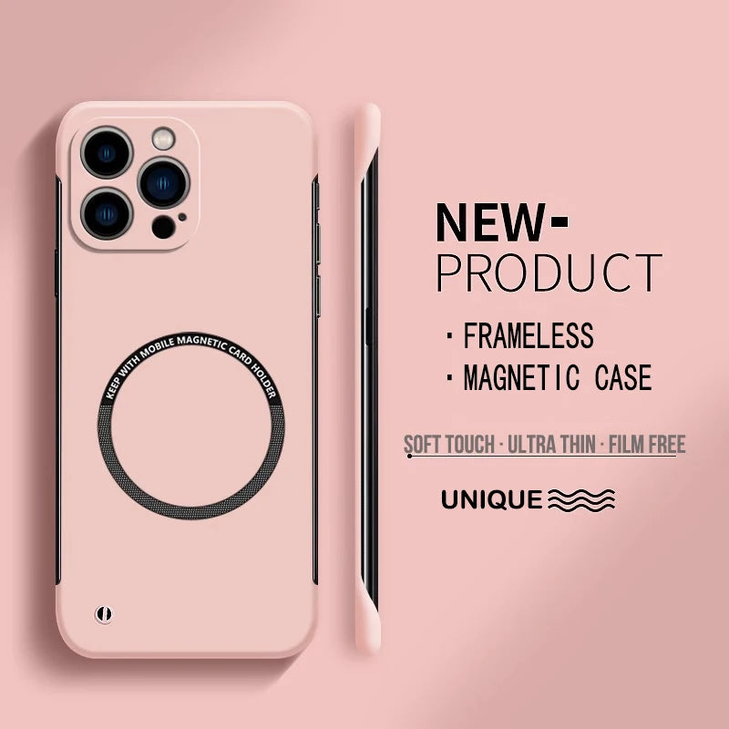 Slim Hard iPhone Case with Surface-Mounted Metal Ring