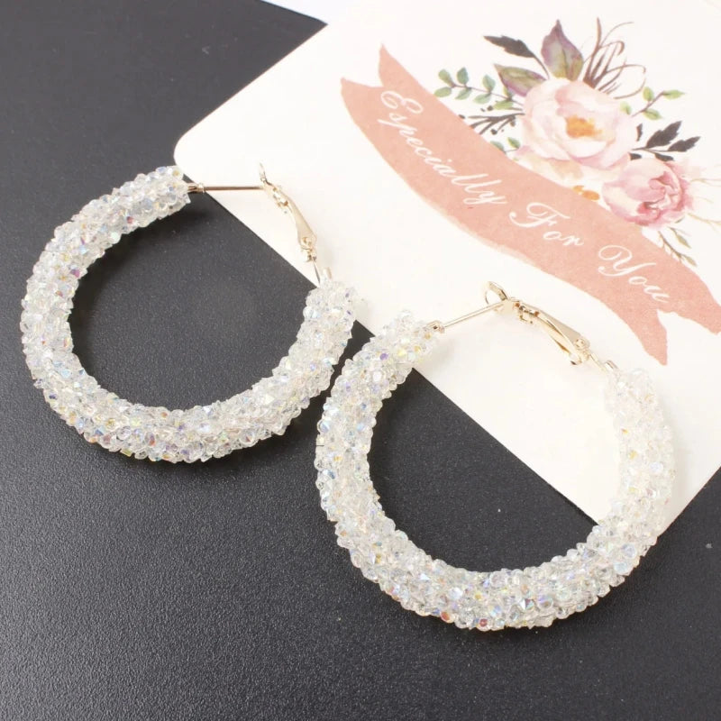 Pure White Women's Dangle Earrings Blooming Flower Acrylic Enamel Butterfly Imitation Pearl Heart Hanging Earrings Elegant Brinc