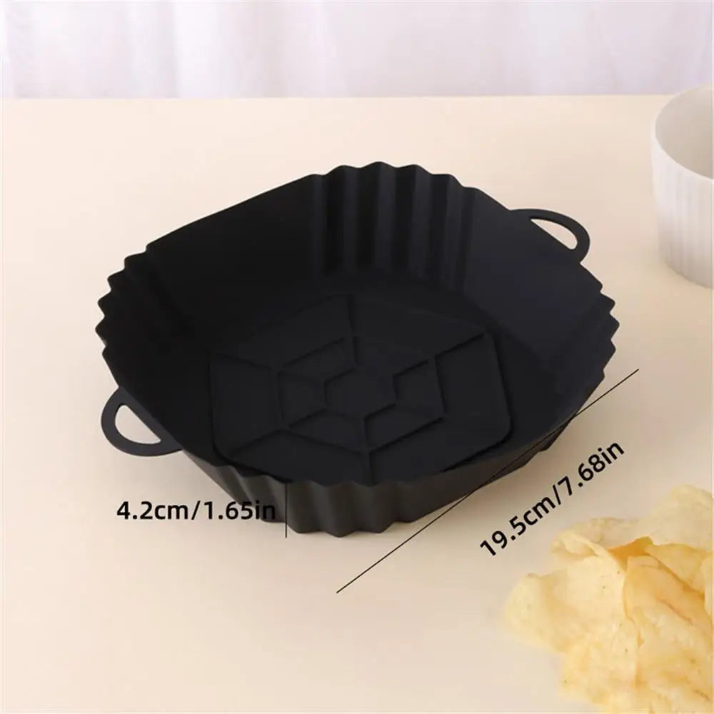 Reusable Square Silicone Air Fryer Liner – 1 Piece