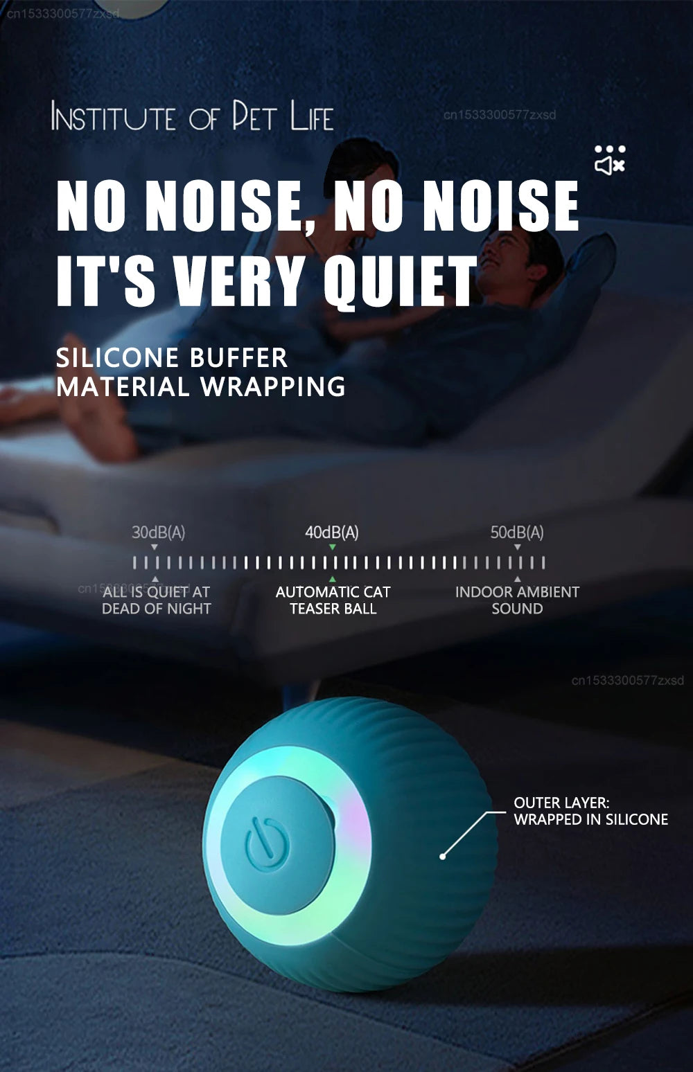 Rechargeable Rolling Cat Toy Ball