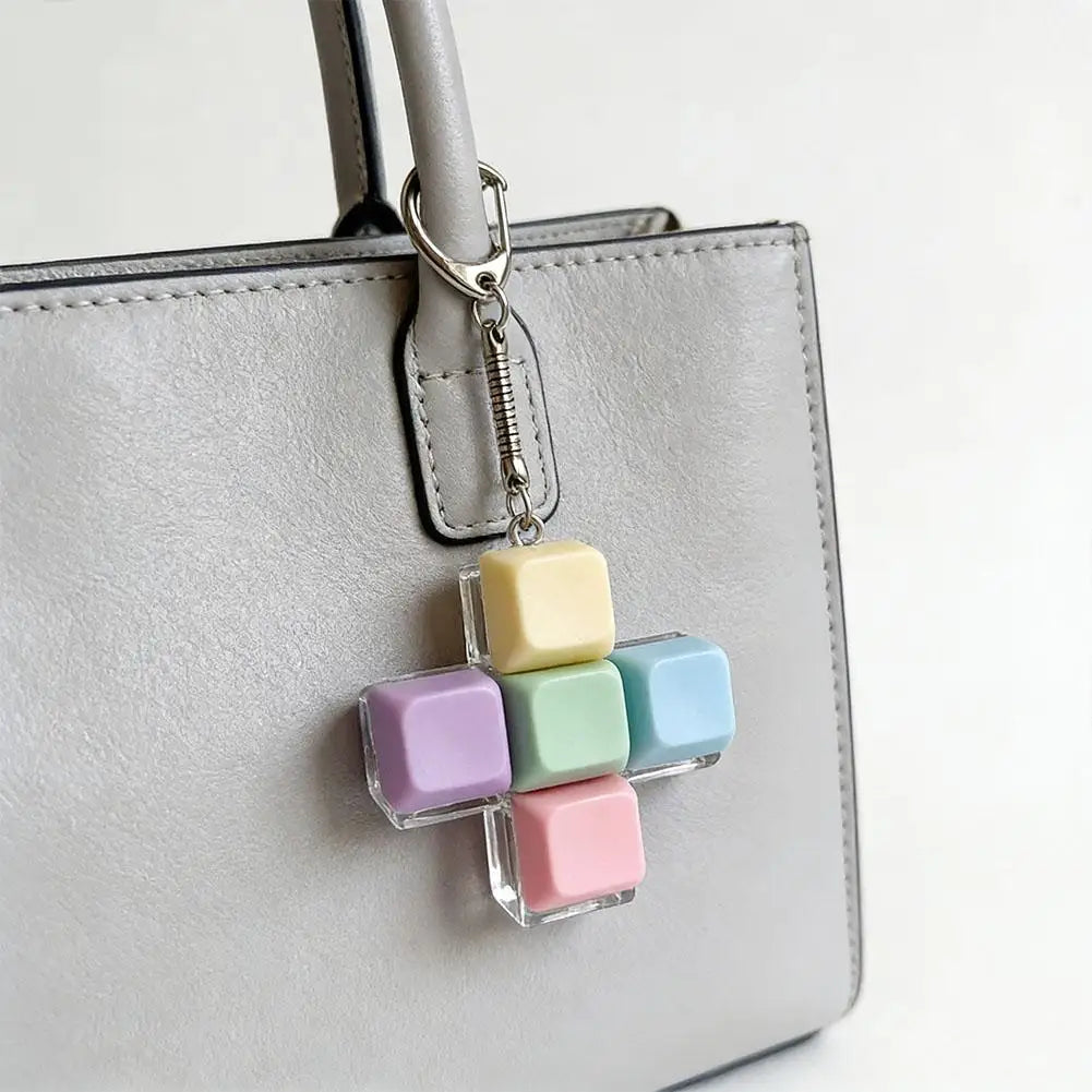 1/4/5/9 Button Keyboard Fidget Clicker Mechanical Keyboard Fidget Keychain For Gifts To Pass The Boring Time (Without LED Light)