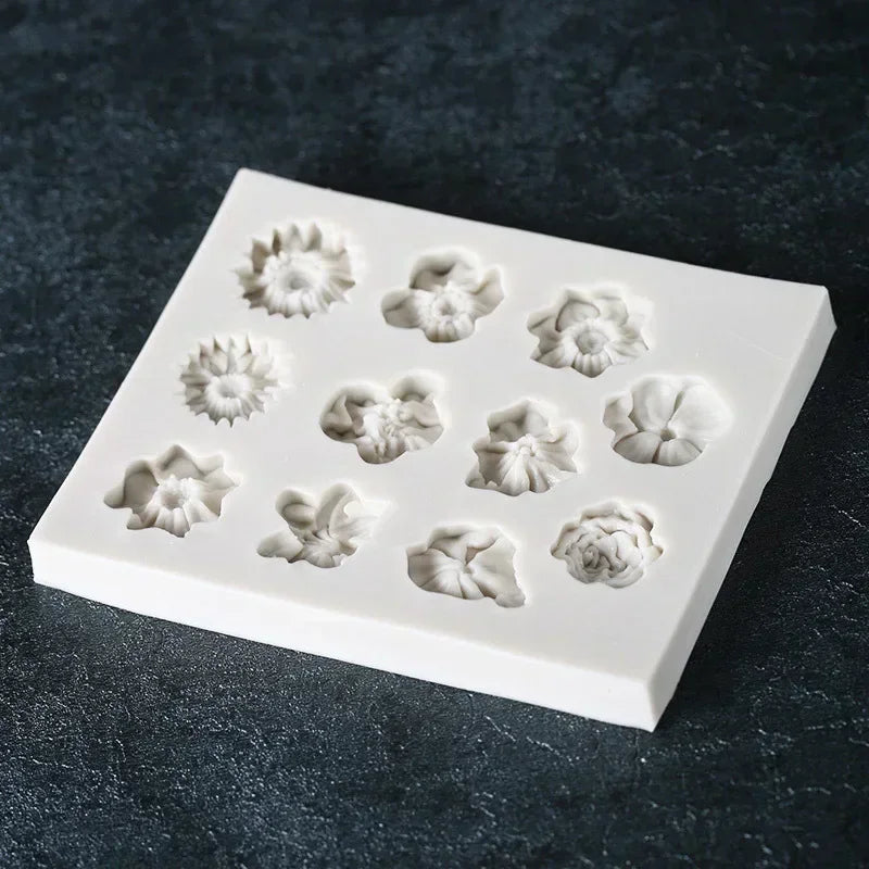 Silicone Flower Mold – Assorted Floral Designs