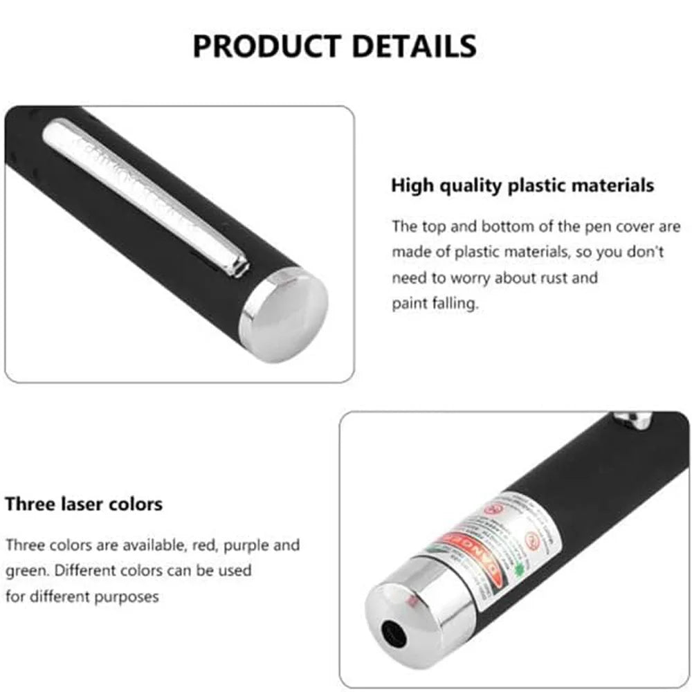 (Do not provide batteries) Green Red Laser Pointer Teaching Tool Pet Automatic Cat Toys Laser Focus Lazer Pen Combination