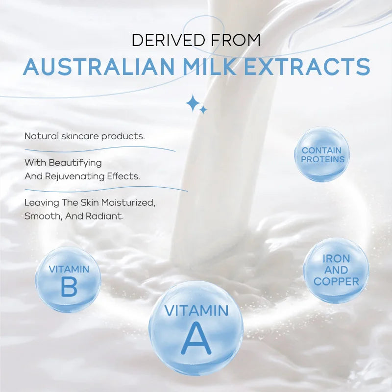 Korean Milk Facial Cleanser – Deep Moisture, Oil Control & Glowing Skin | Hyaluronic Acid, PH-Balanced for Dry/Oily Skin 80g