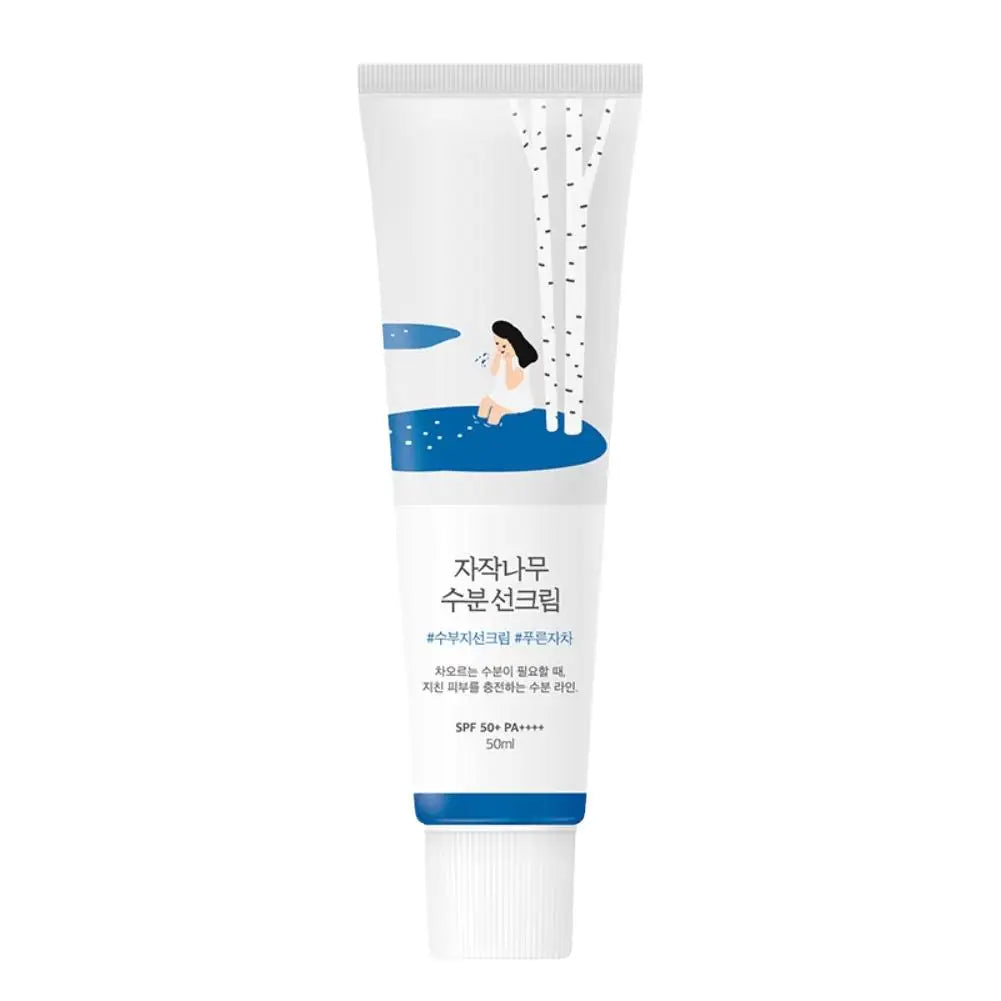 Korean ROUND LAB Birch Juice Skincare Set, Moisturizing Sun Stick/Retinol Eye Cream/Moisturizer /Cleaning Repair Skin Barrier