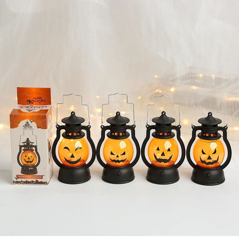Mini LED Pumpkin Lantern – Halloween Decoration