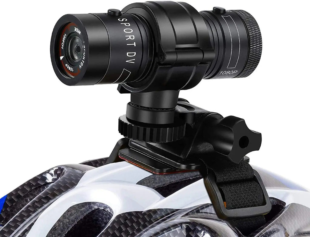 Mini Sport DV Action Sportkamera Taschenlampe Helm Full HD 1080P Video Ideal für Fahrrad, Motorrad, wasserdichter Camcorder