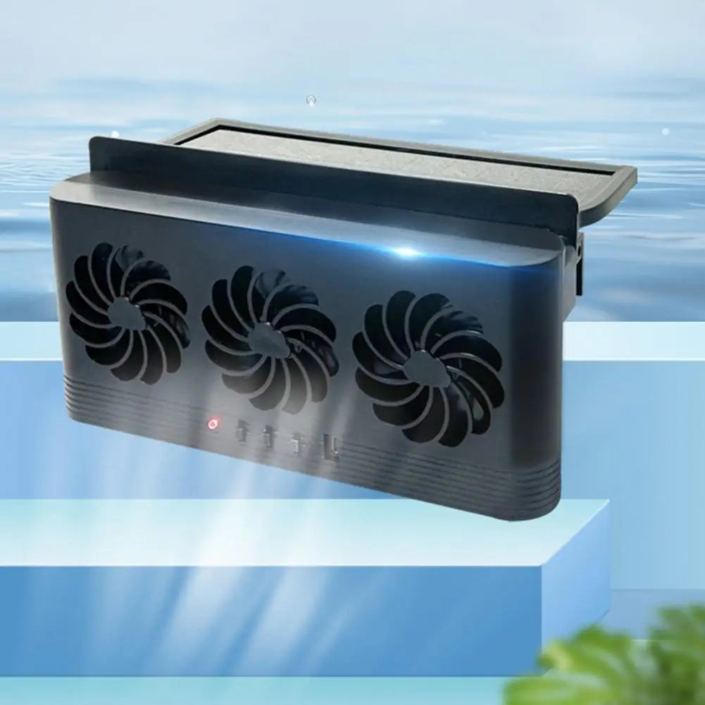 Solar-Assisted Car Window Ventilation Fan