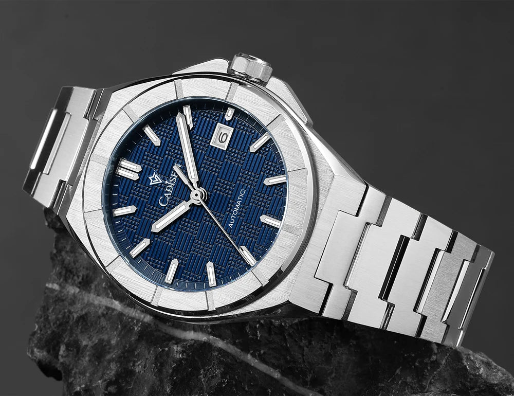 CADISEN C8242 Men’s Automatic Watch with Textured Dial