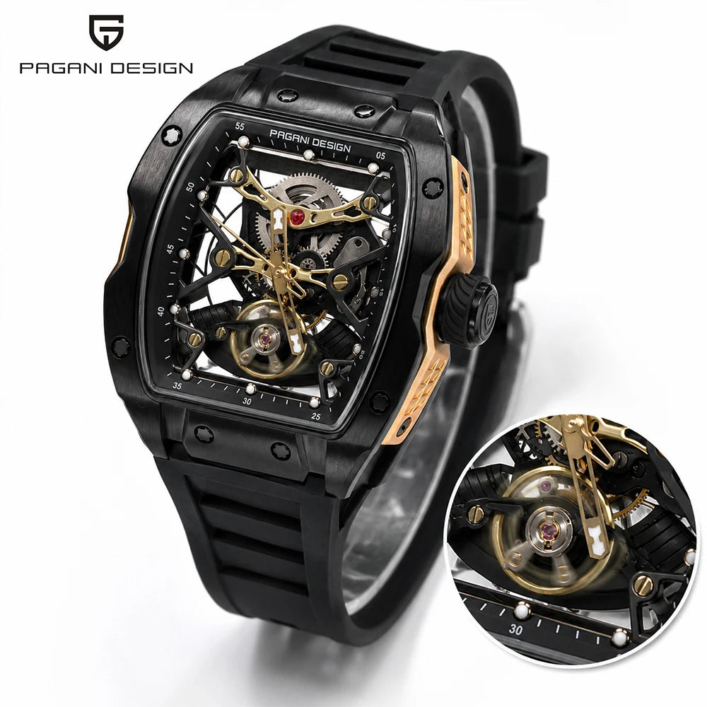 PAGANI DESIGN PD-YS018 Men’s Automatic Skeleton Watch