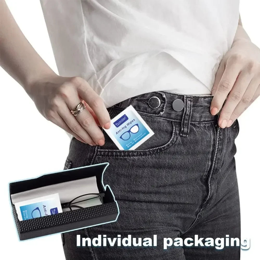 Viewring Disposable Lens Cleaning Wipes – Anti-Fog, Anti-Dust Microfiber Towelettes for Glasses, Sunglasses & Phone Screens | 10/30/50/100 Pack