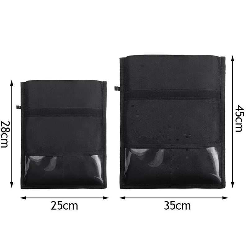 RFID Shielding Blocking Pouch Case Anti-Tracking Faraday Bag For Phones Device Large Wallet Case ID Card Car Key Black
